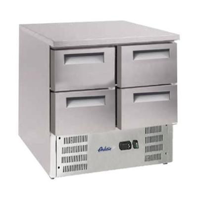 Chladicí stůl s pracovní deskou z nerezové oceli, Arktic, GN 1/1, 112L, 230V/143W, 900x700x(H)855mm | 236154